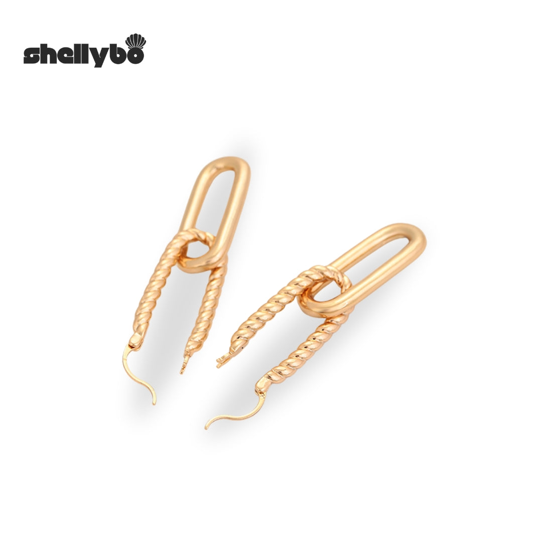 Golden Links Earring