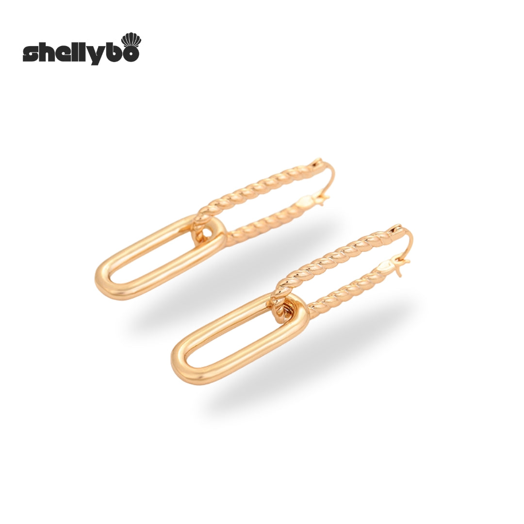 Golden Links Earring