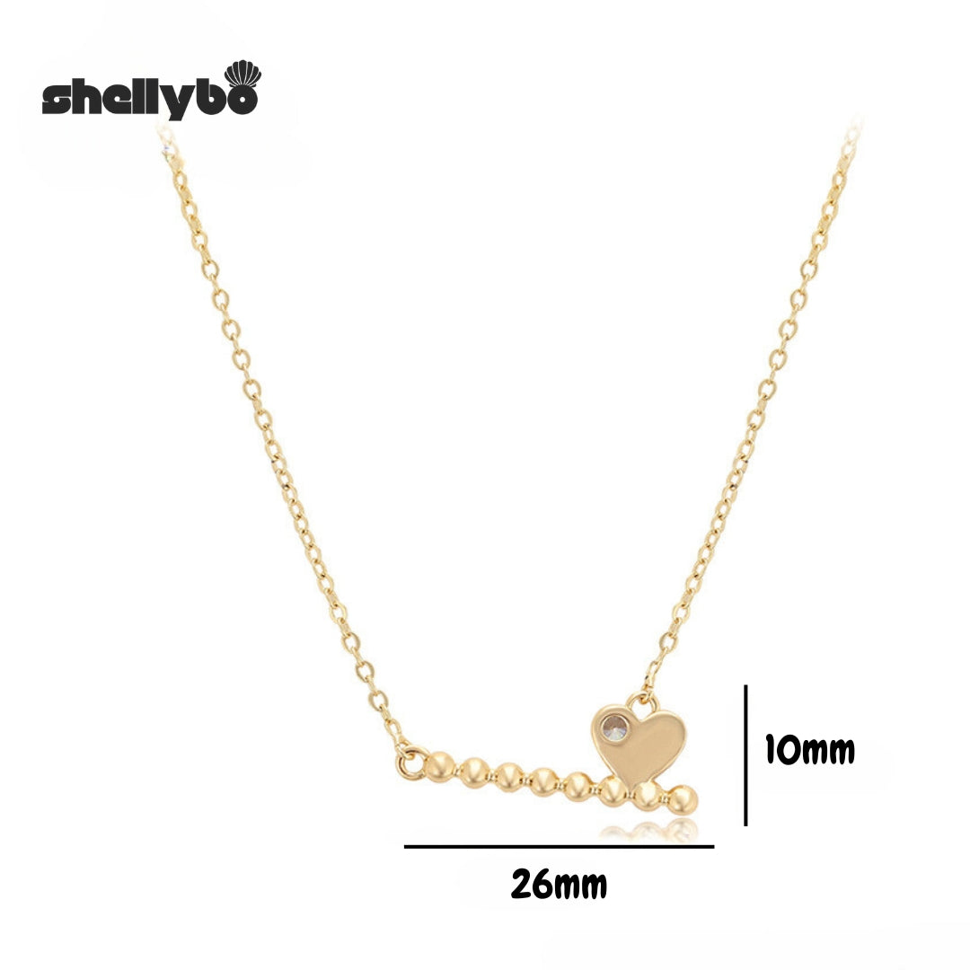 Golden Heartbeat Necklace