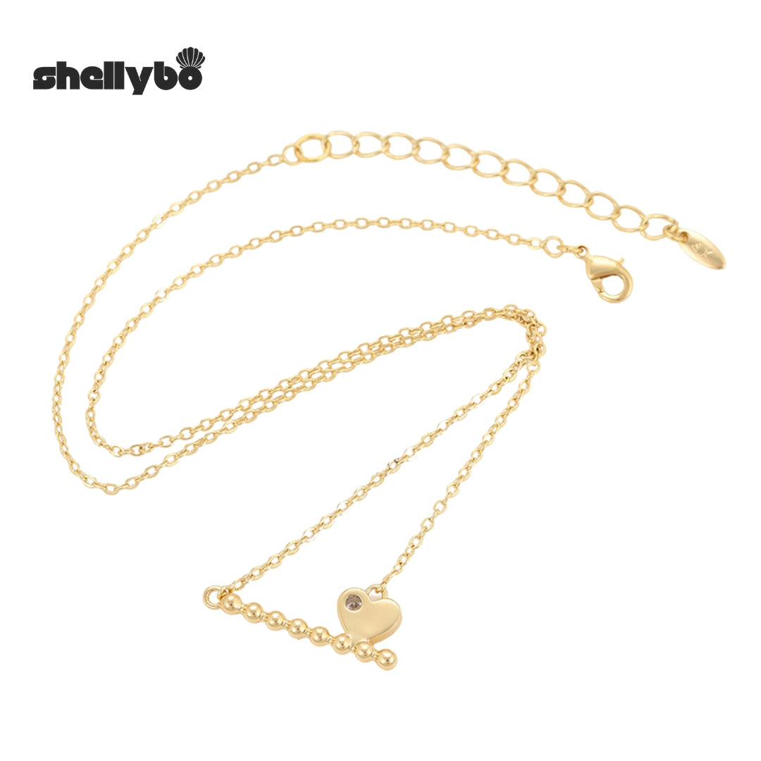 Golden Heartbeat Necklace