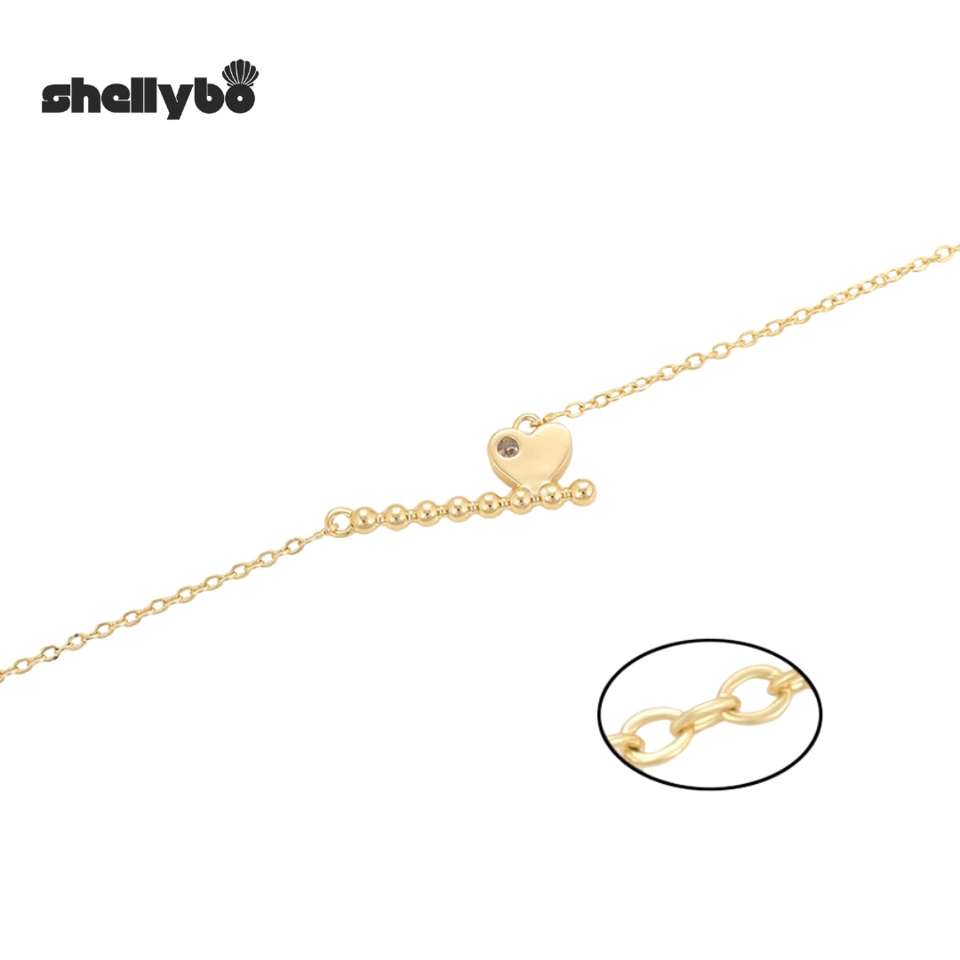 Golden Heartbeat Necklace