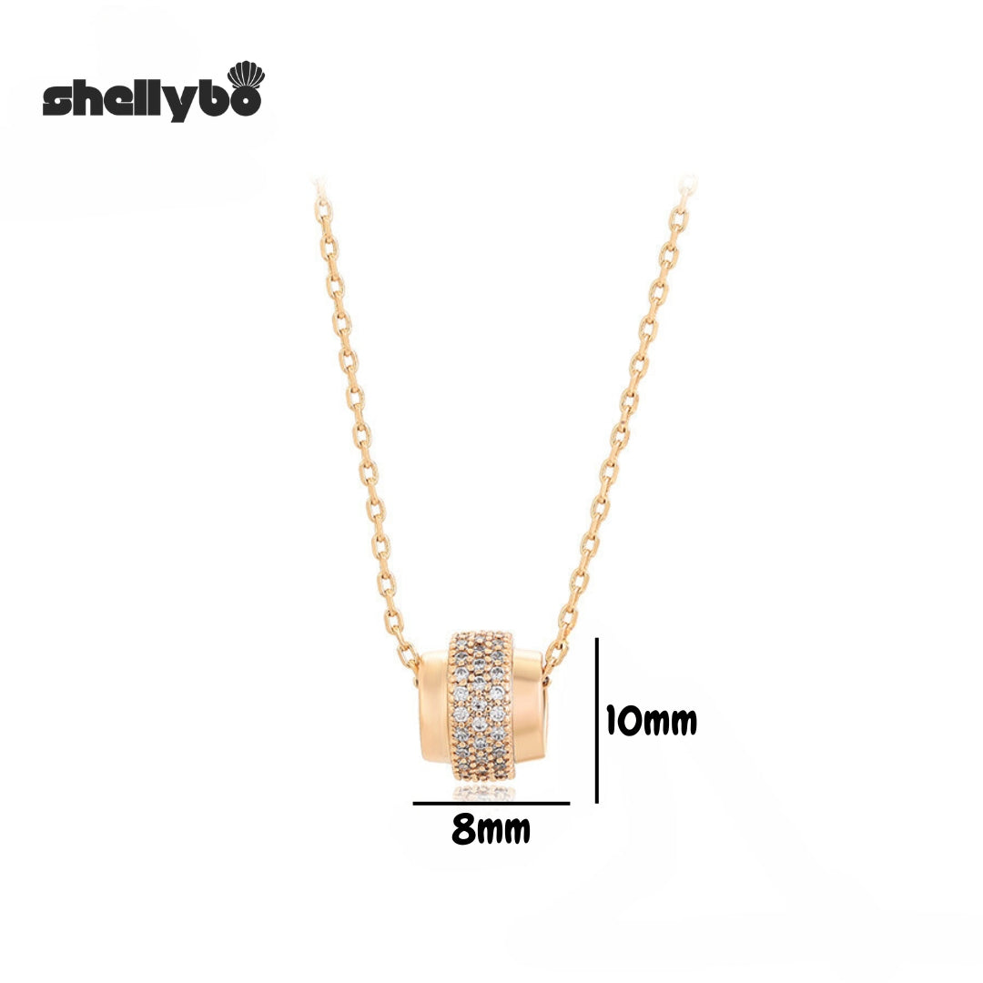 Golden Dazzling Loop Necklace