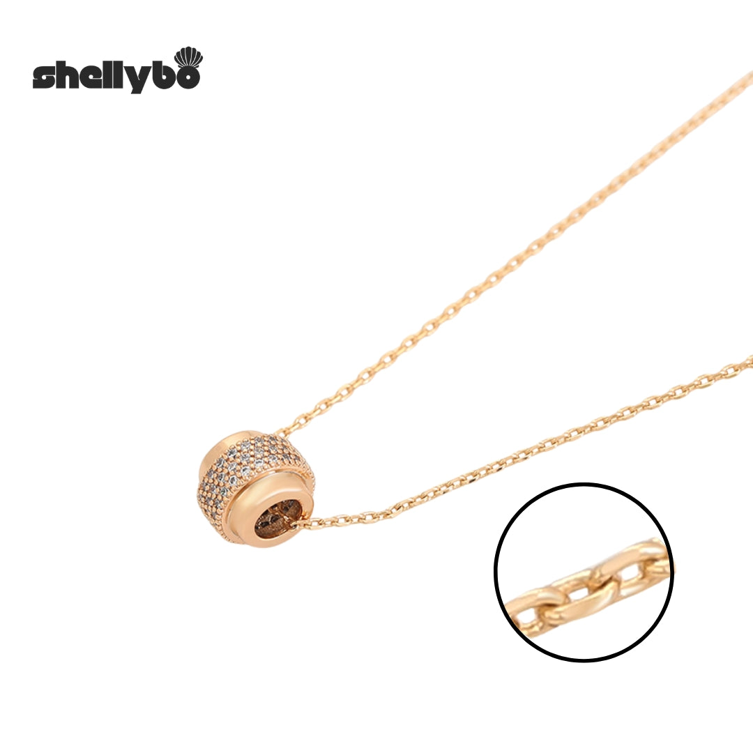 Golden Dazzling Loop Necklace