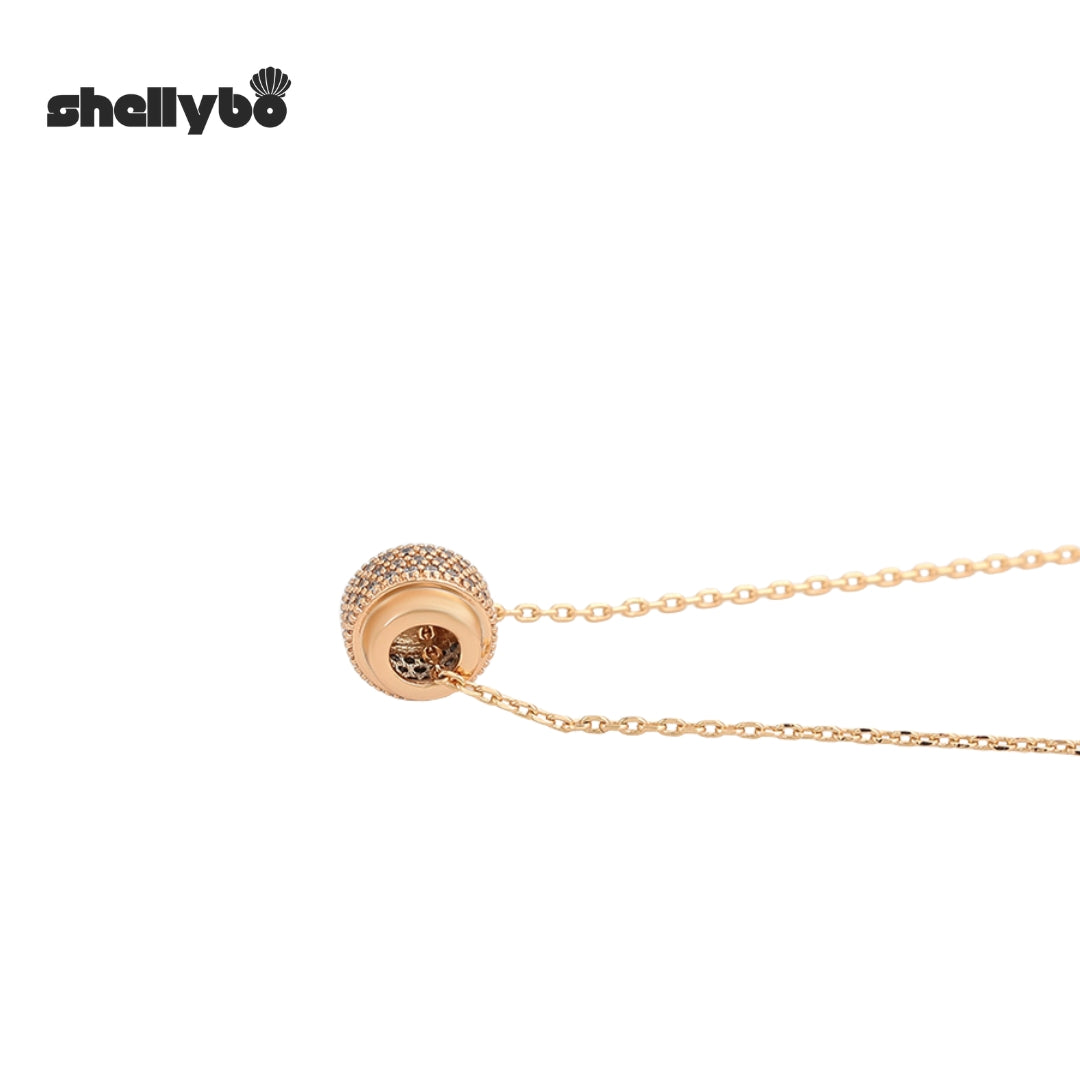 Golden Dazzling Loop Necklace