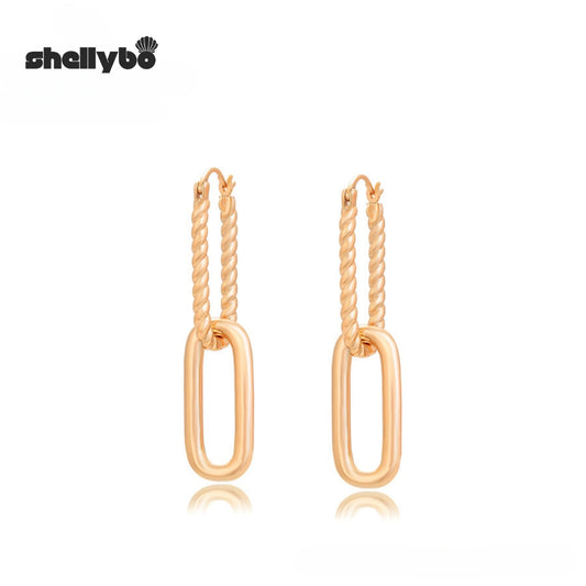 Golden Links Earring